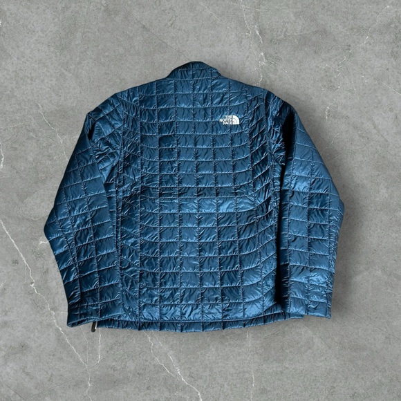 The North Face Jacket Men’s Small Blue Thermoball Eco Quilted Puffer Winter Coat - Picture 10 of 10